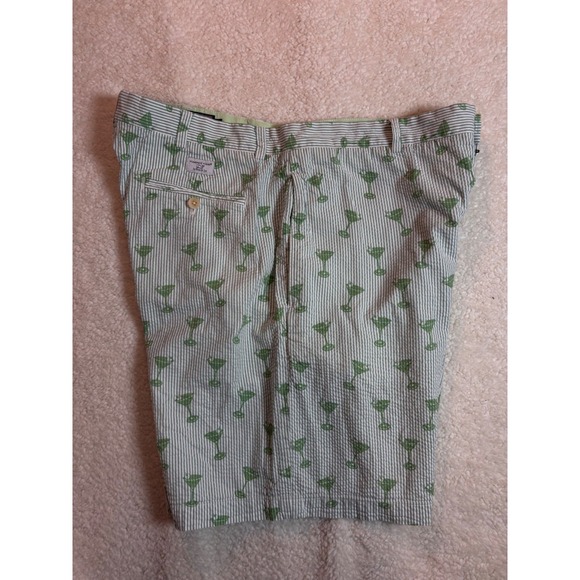 Brooks Brothers Mens Seersucker Martini Print Shorts Size 38 - Picture 2 of 14